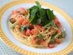 トマトの冷製パスタ