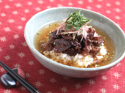 牛肉のしぐれ煮茶漬け